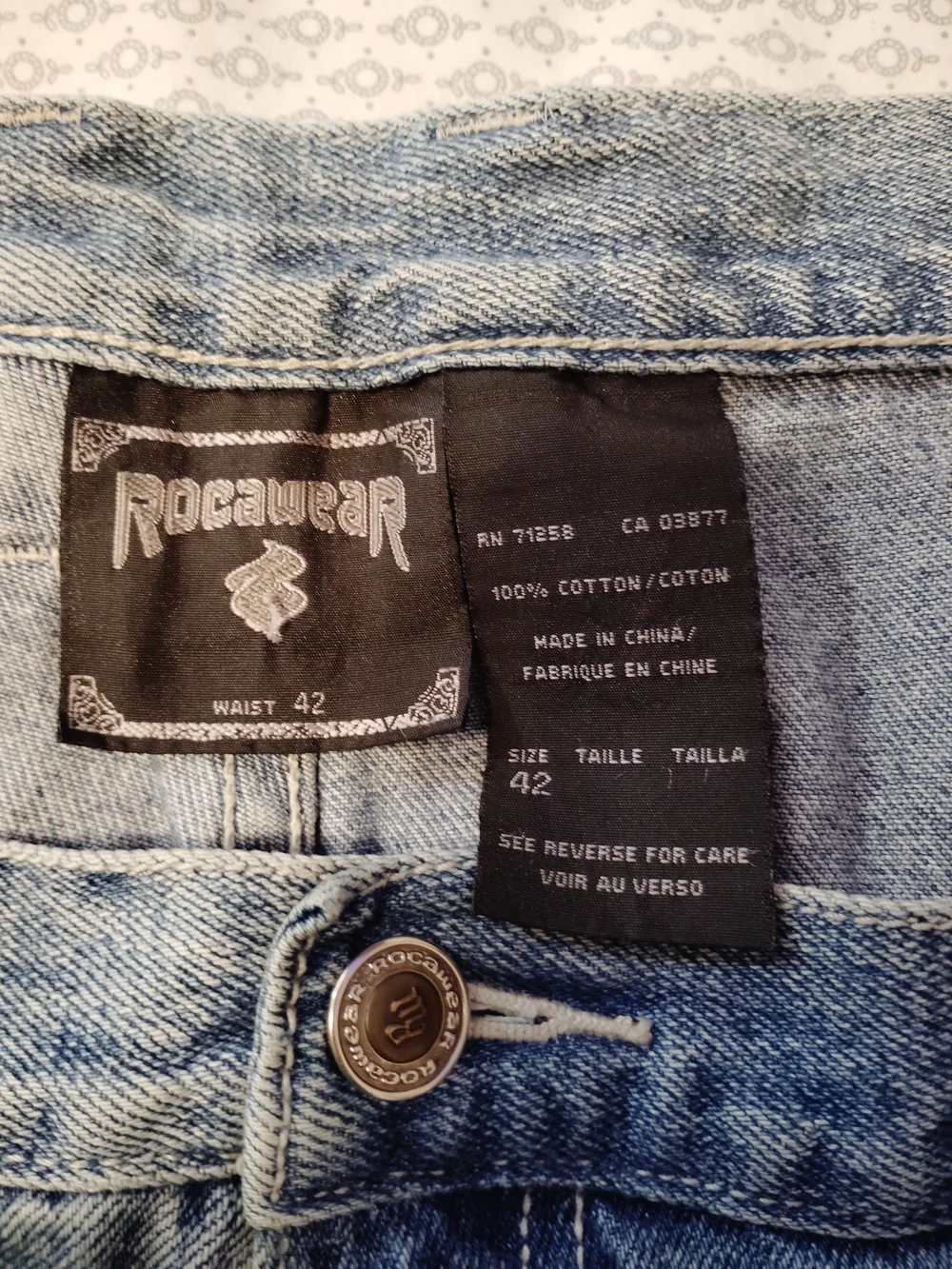 Rocawear Light Blue Denim Cargo Shorts